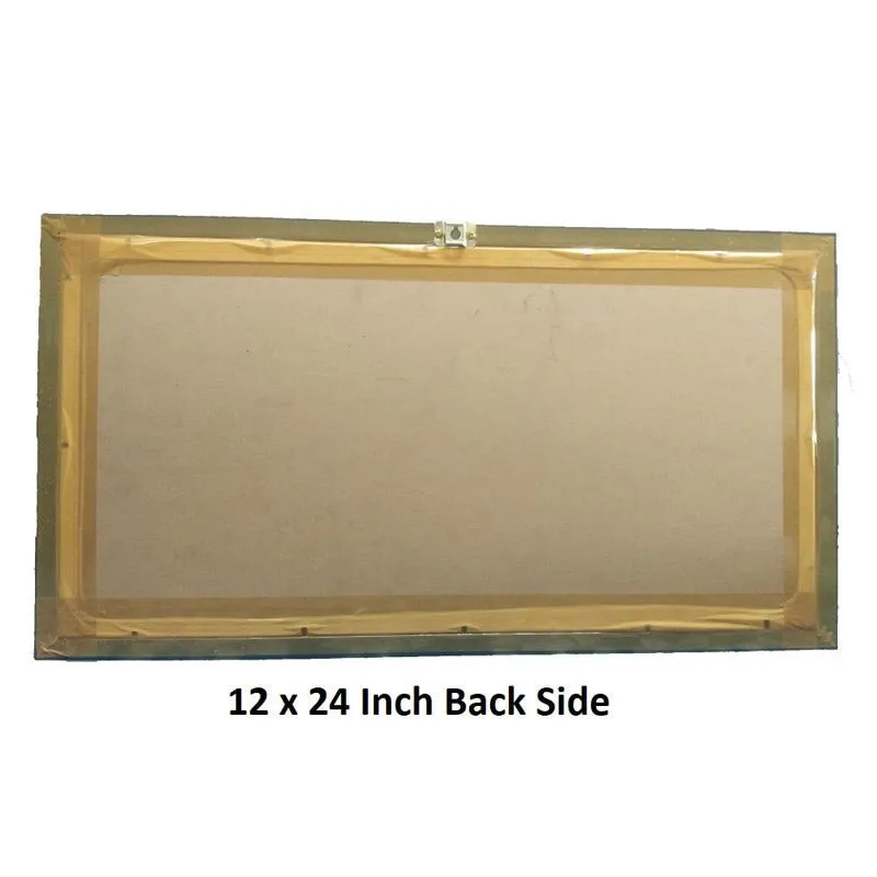 Rear view of the rectangular framed canvas artwork