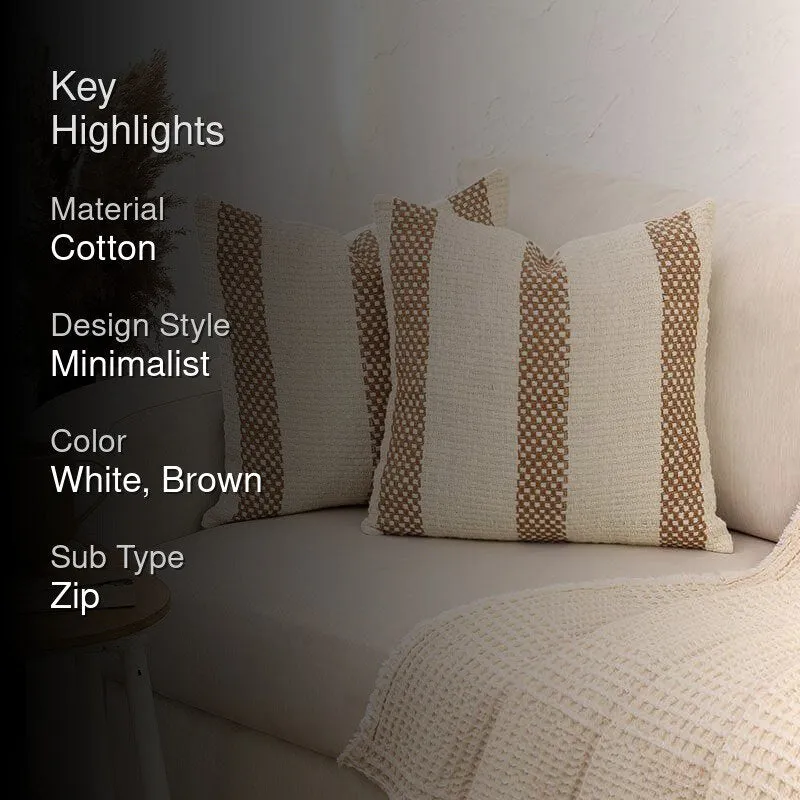 Shivalik Cushion Cover (Brown) - Set Of Two media 2