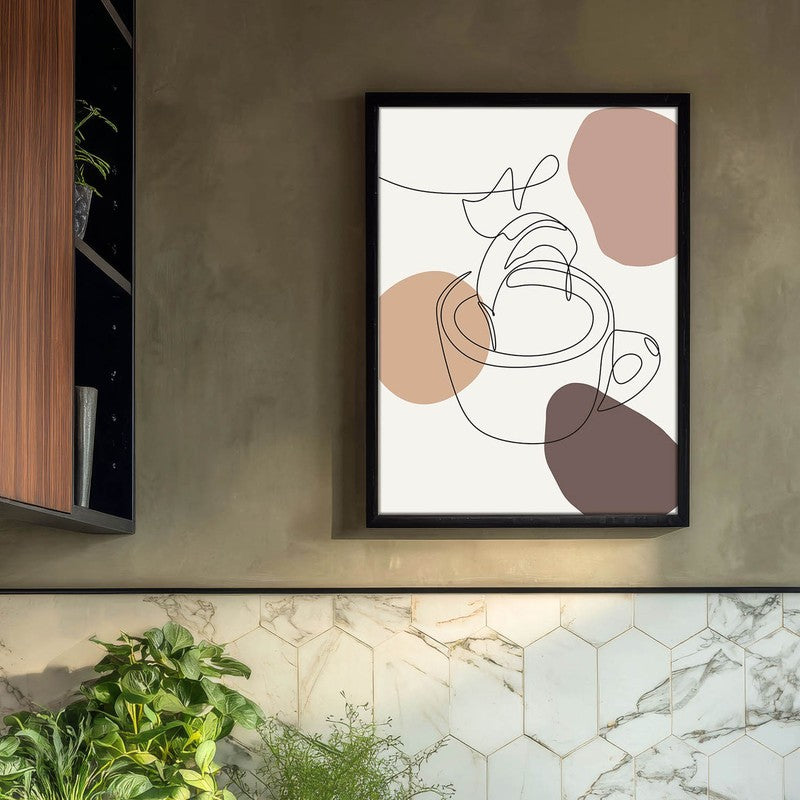 Caffeine Archival Canvas Wall Art - Black media 3