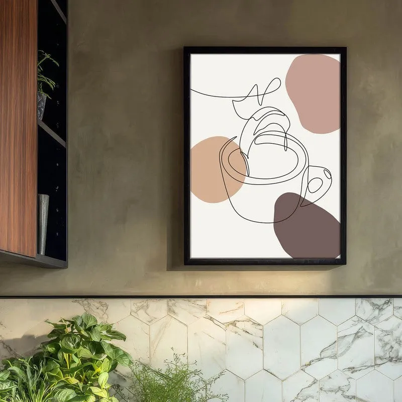 Caffeine Archival Canvas Wall Art - Black media 3