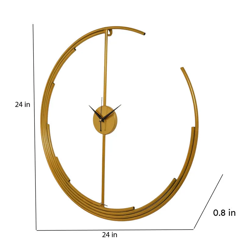 Gilded Dial Analog Wall Clock media 7