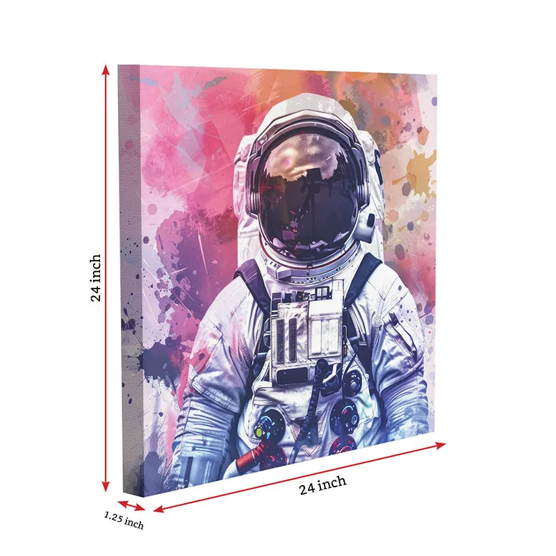 Astronaut In Color Canvas Wall Art media 7