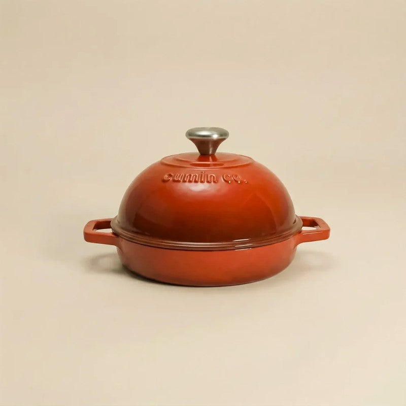 Cumin Co Enamel Cast Iron Bread Oven (Red) - 1000 mL media 5