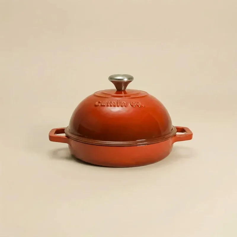 Cumin Co Enamel Cast Iron Bread Oven (Red) - 1000 mL media 5