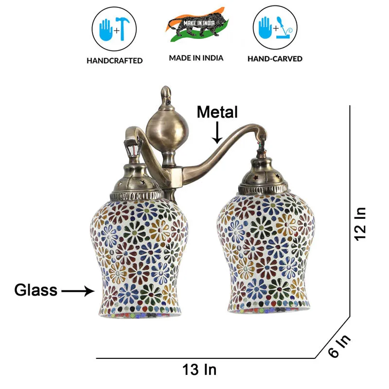 Kaladarpana Metal Mosaic Wall Lamp media 7
