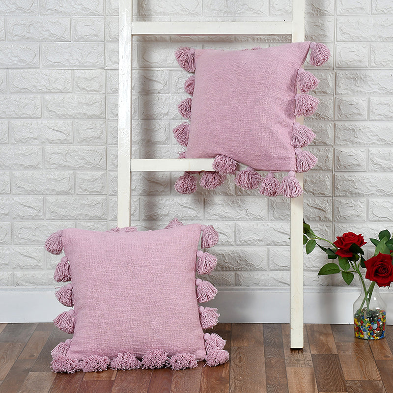 Tassia Cushion Cover (Purple) - Set Of Two media 2