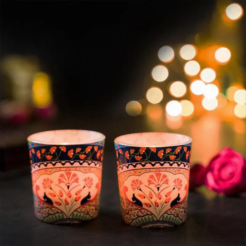 Mandela Candle Votive (Red) - Set Of Two media 1