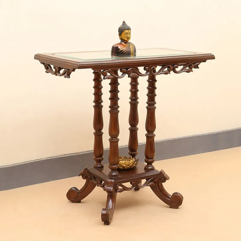 Kama Teak Wood Console Table media 4