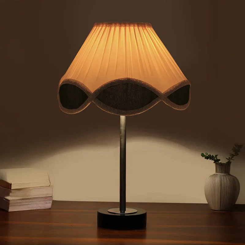 Valenica Rodin Wooden Table Lamp - Multicolor,Silver,Black media 1