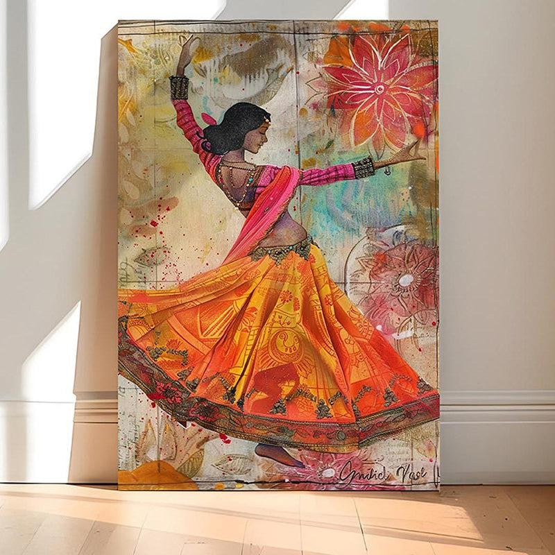 Garba Grace Canvas Traditional Wall Art media 2