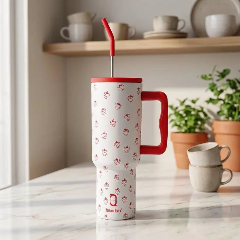 Berry Bliss Stainless Steel Tumbler - 1200 ML media 1