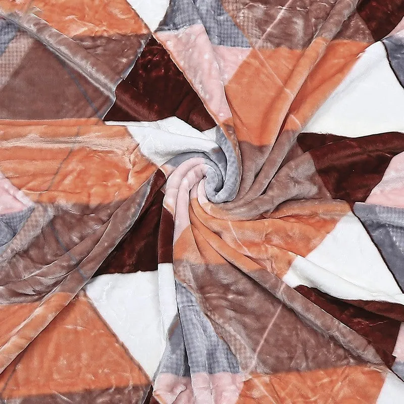 Monte Carlo Autumn Mosaic Blanket - 553 GSM media 7
