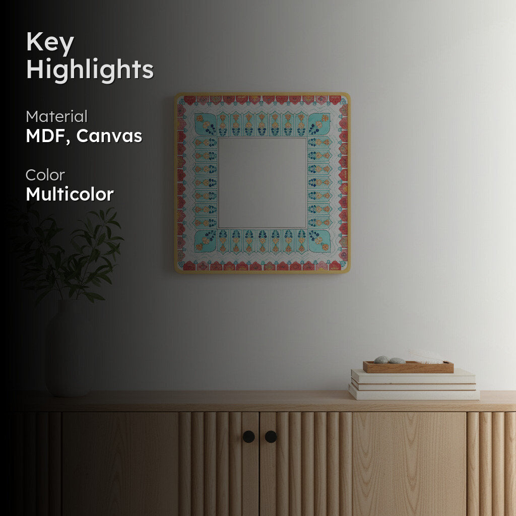 Nirga Designer Handpainted Mirror media 2