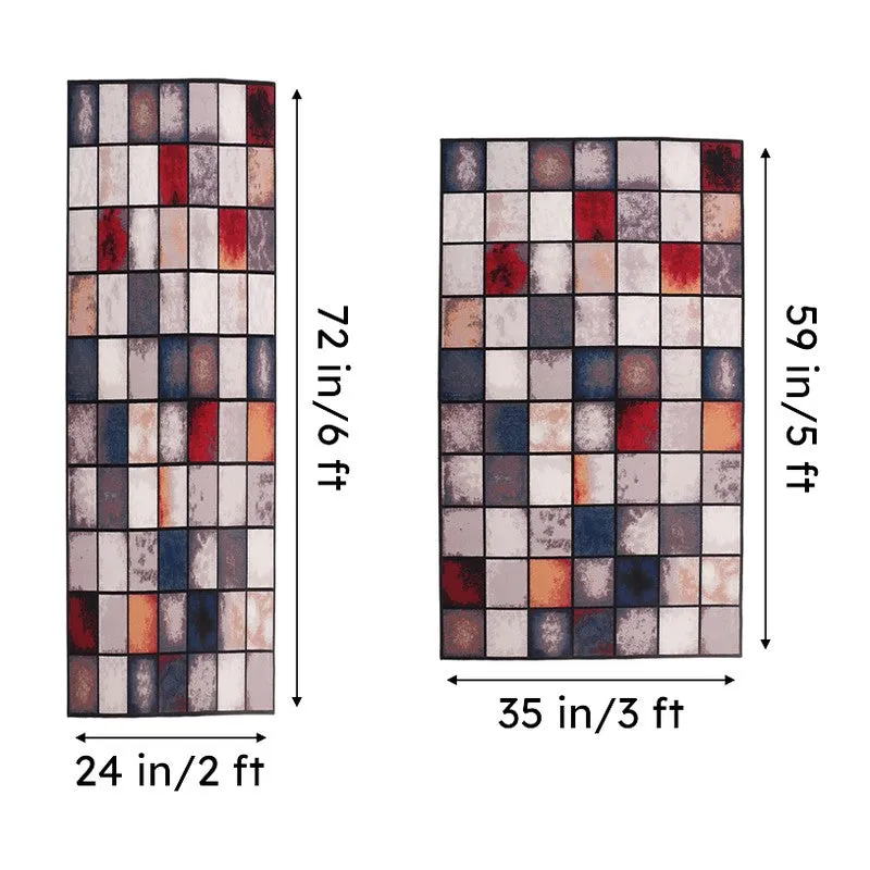 Checkered Colors Anti-Skid Carpet media 7