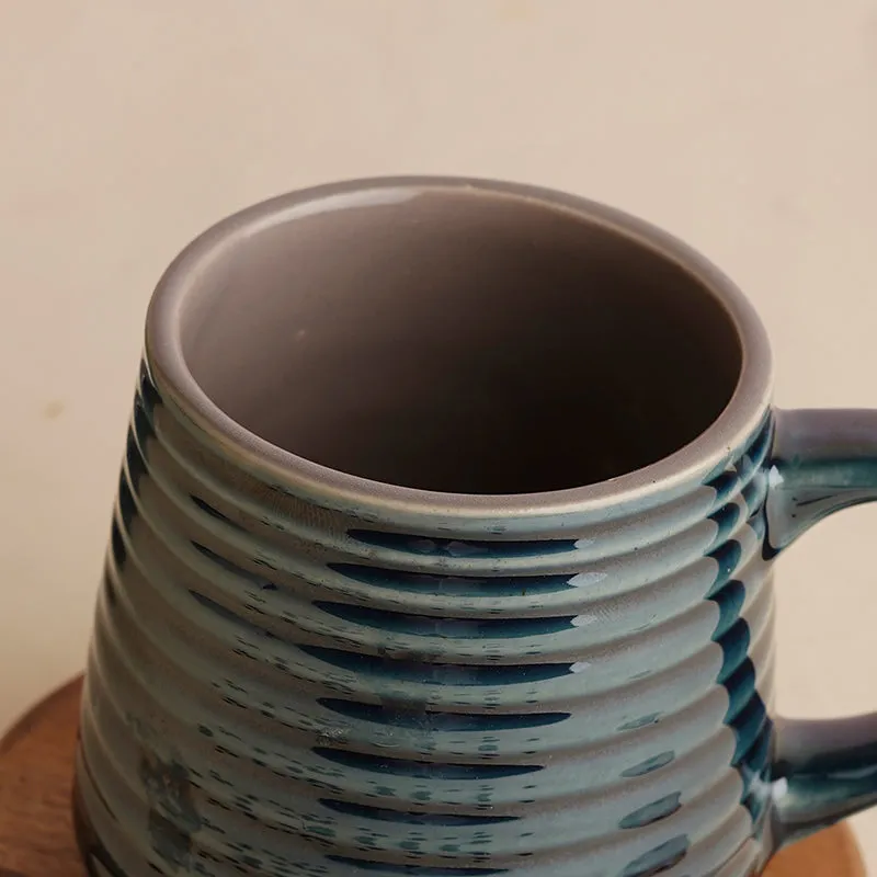 Antonella Ceramic Tea Cup (210 mL)/Blue) media 5