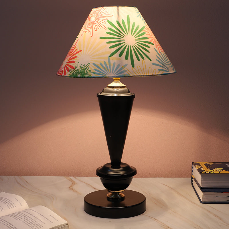 Hikari Hydra Printed Iron Table Lamp - Multicolor