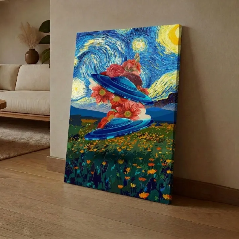 Alien Galaxy Wall Painting media 1