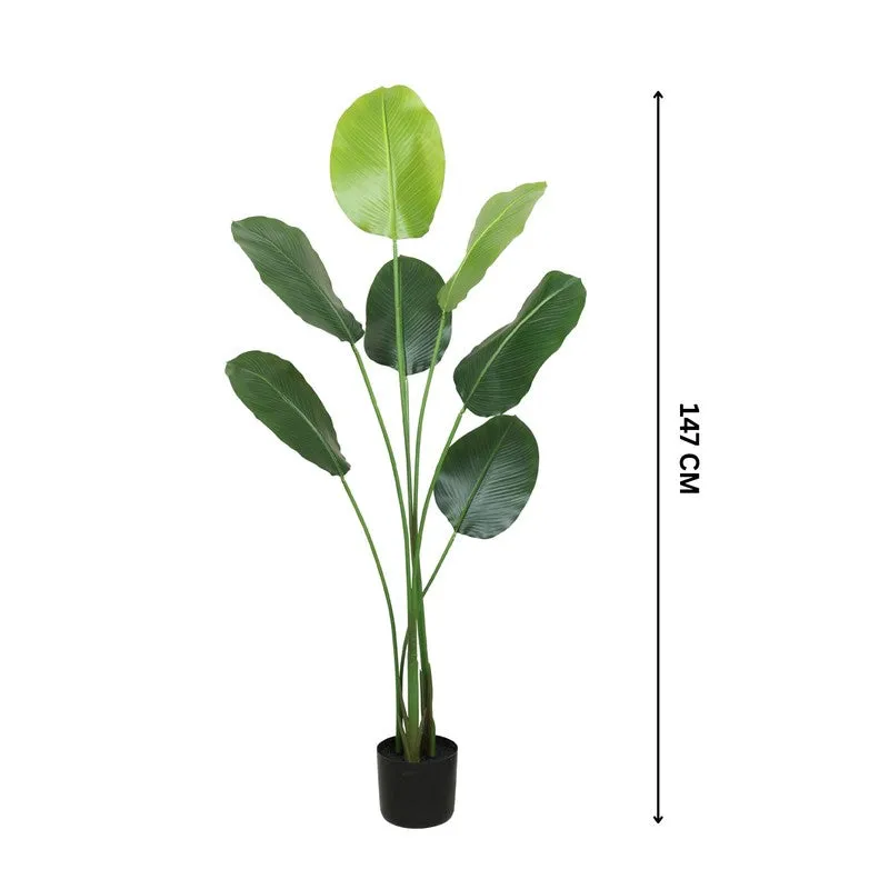 Verdelis Artificial Banana Plant With Black Fiber Pot - 4.8 Feet media 7