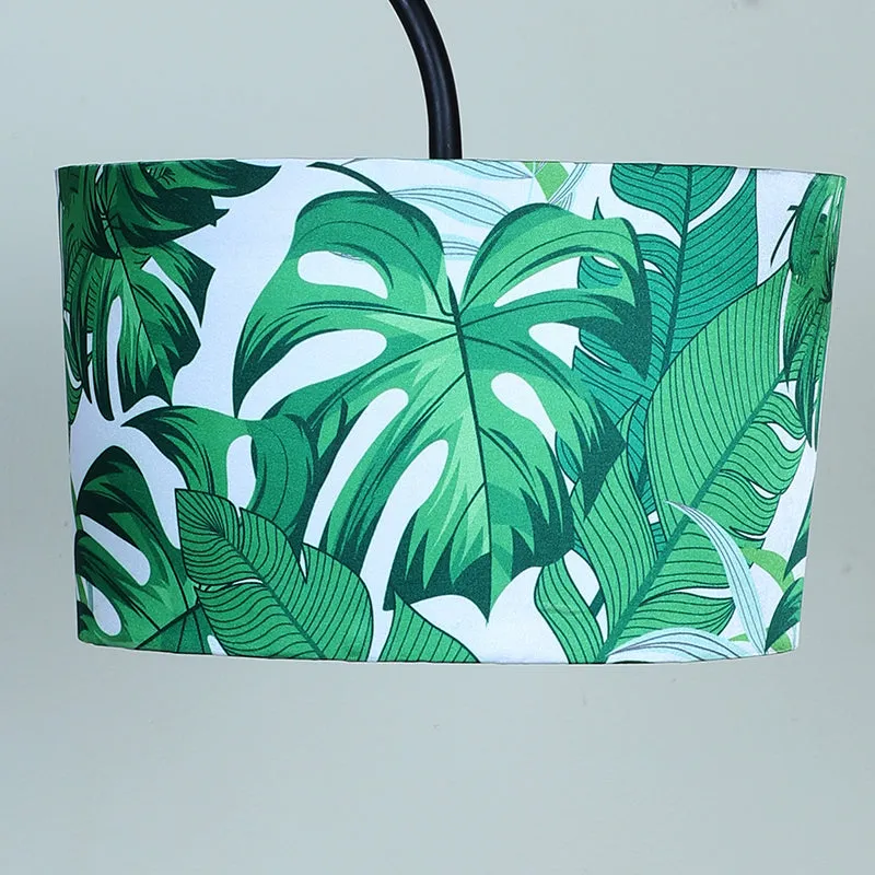 Kaizen Printed Arched Metal Floor Lamp With Shelf media 4