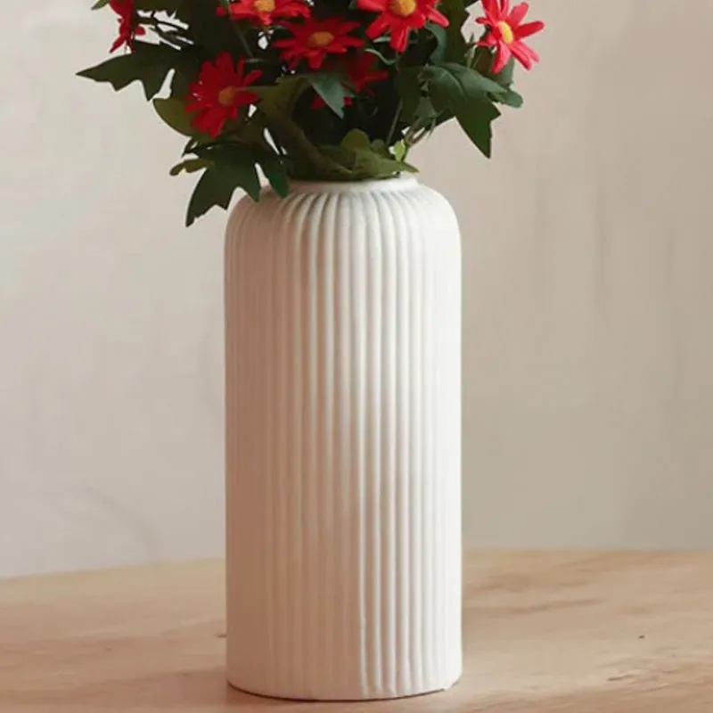 Harmona Ceramic Vase - White media 1