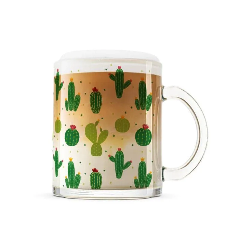 Cacti Glass Coffee Mug (330 mL) media 4