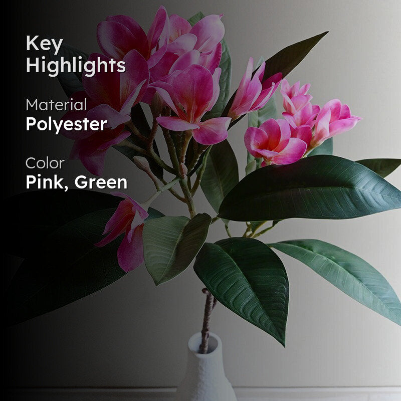 Veraflora Artificial Plumeria Flower Stick - Pink media 2