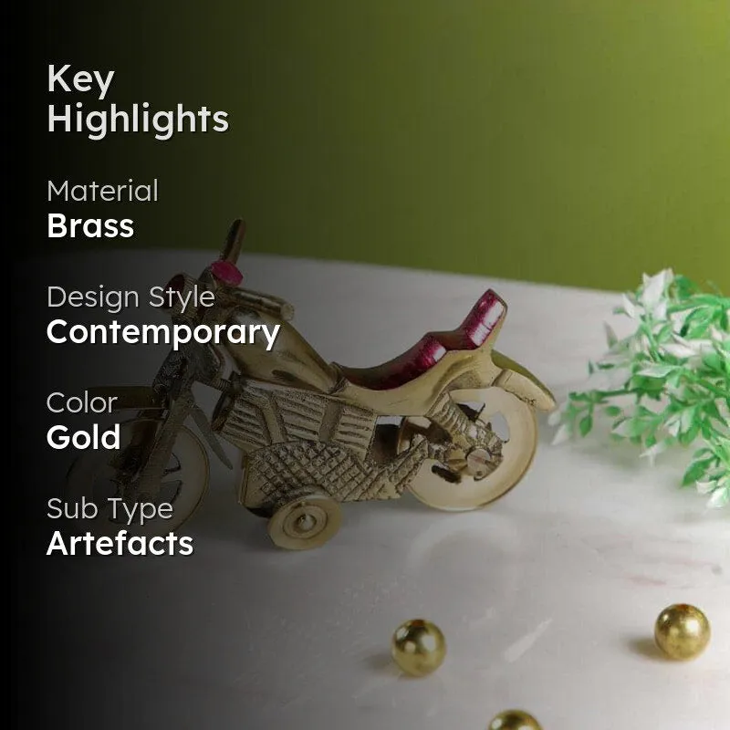 Brass Vintage Moto Showpiece media 2