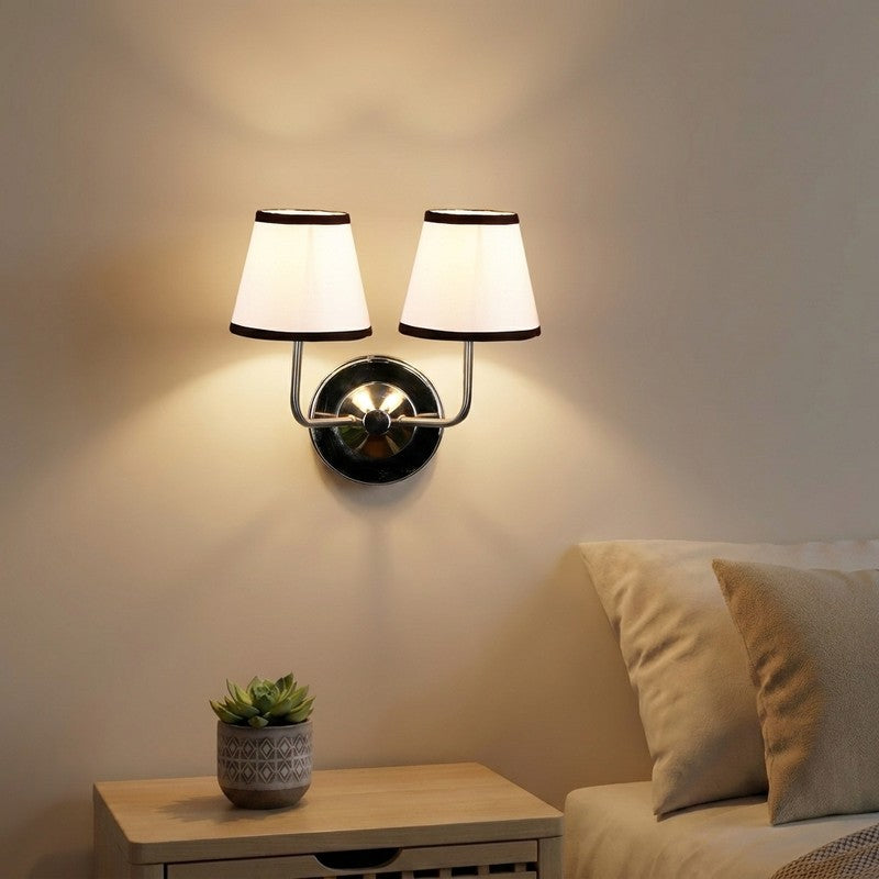 SoftGlow Twin Cotton Wall Lamp - White