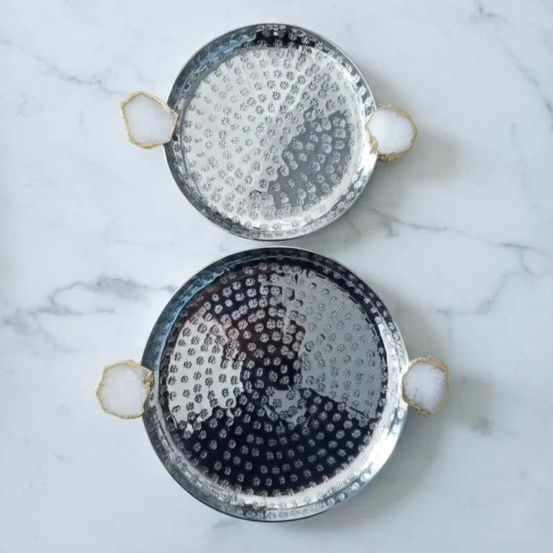 Elementa (Metal,Agate) Platter - Set of Two media 3