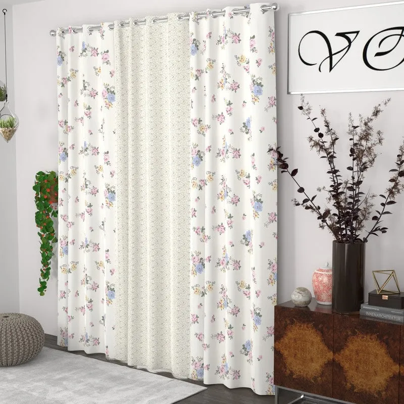 Blossom Glow Harmony Curtains - Set of Three media 3