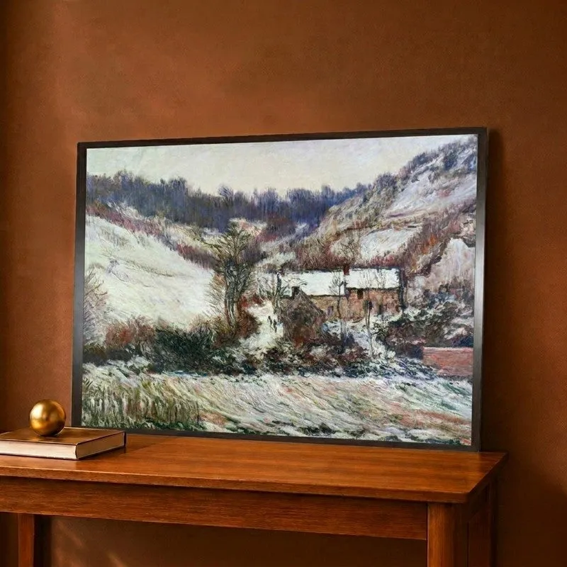 Snow Near Falaise Canvas Wall Painting media 1