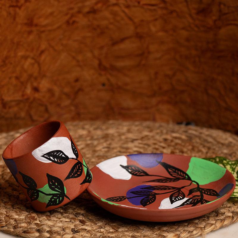 Namura Handpainted Terracotta Kulhad - Set Of Two