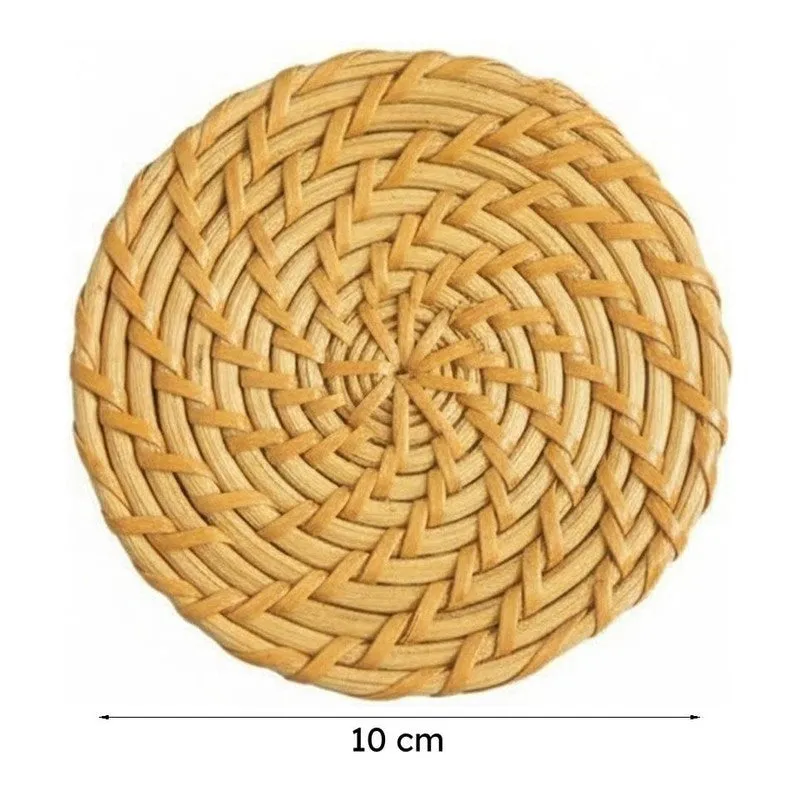 Vrita Rattan Coaster - Set Of Two media 6
