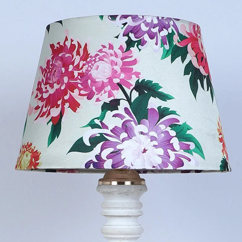 Miyabi Coil Printed Mango Wood Table Lamp - Multicolor media 4