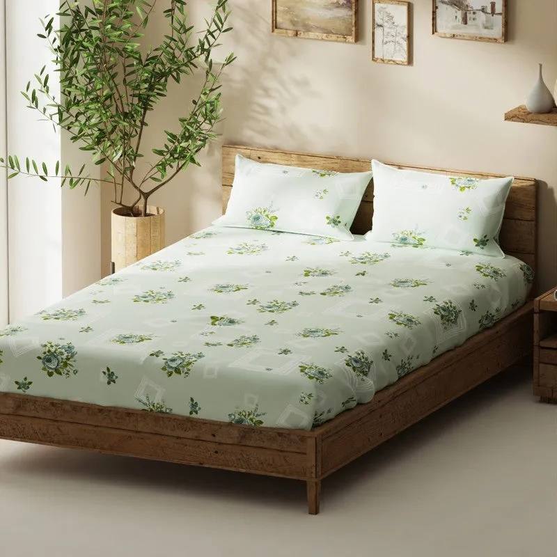 Ceynor Bedsheet (Green) - 115 GSM media 1