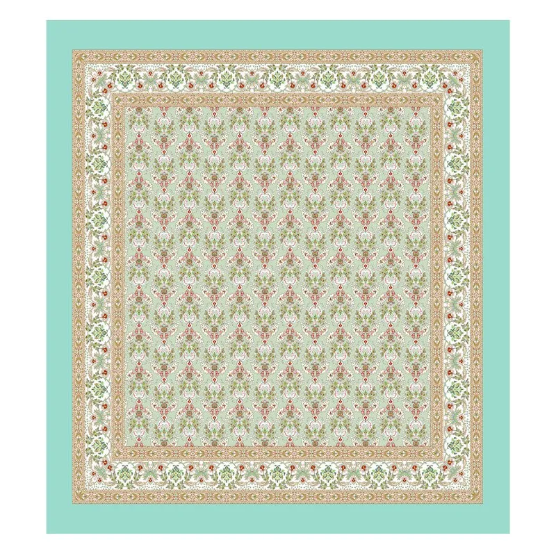 Rang Flowy Cotton Bedsheet (Green) - 120 TC media 4