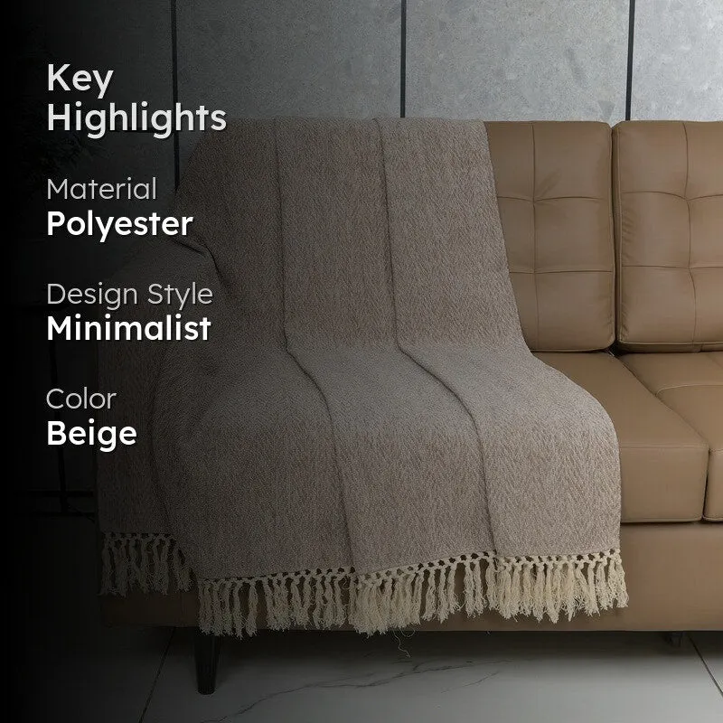 MonoMood Throw - Beige media 2