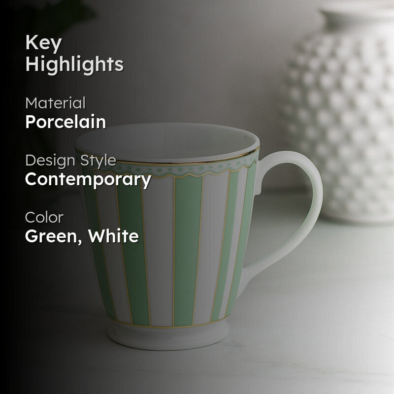 Noritake Porcelain Coffee Mug (Apple Green) - 300 mL media 2