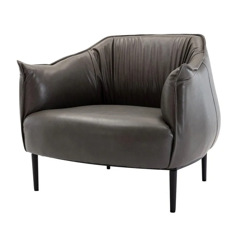 Elvora Neem Wood Accent Chair - Grey media 6