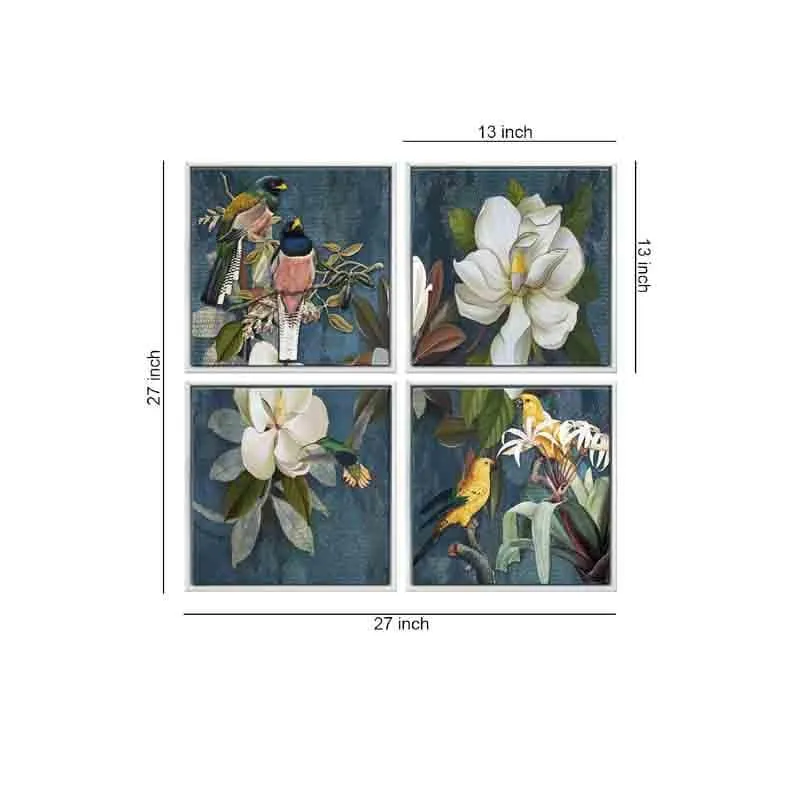 Jungle Scenes Poly Canvas Wall Art - Set of Four media 7
