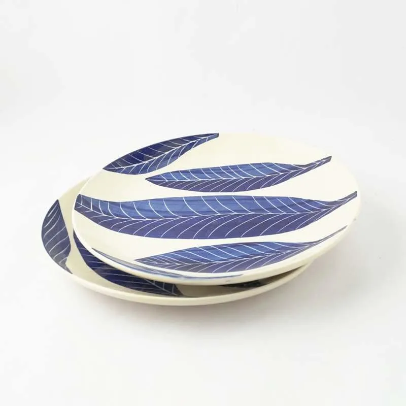 Foliole Ceramic Dinner Plate - Set Of Two media 4