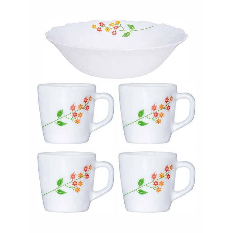 Cello Flowery Max Tea & Snack Set - Five Piece Set media 3