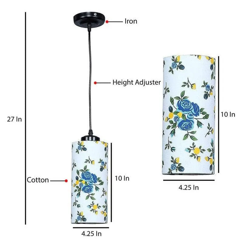 Baby Blue Cotton Ceiling Lamp media 7