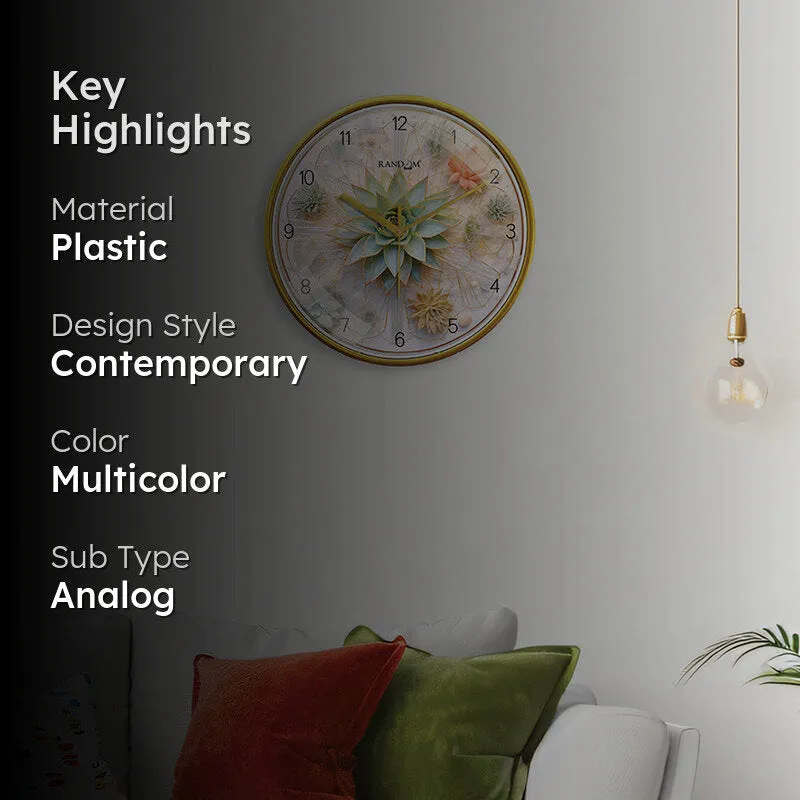 Thyme Piece Analog Wall Clock media 2