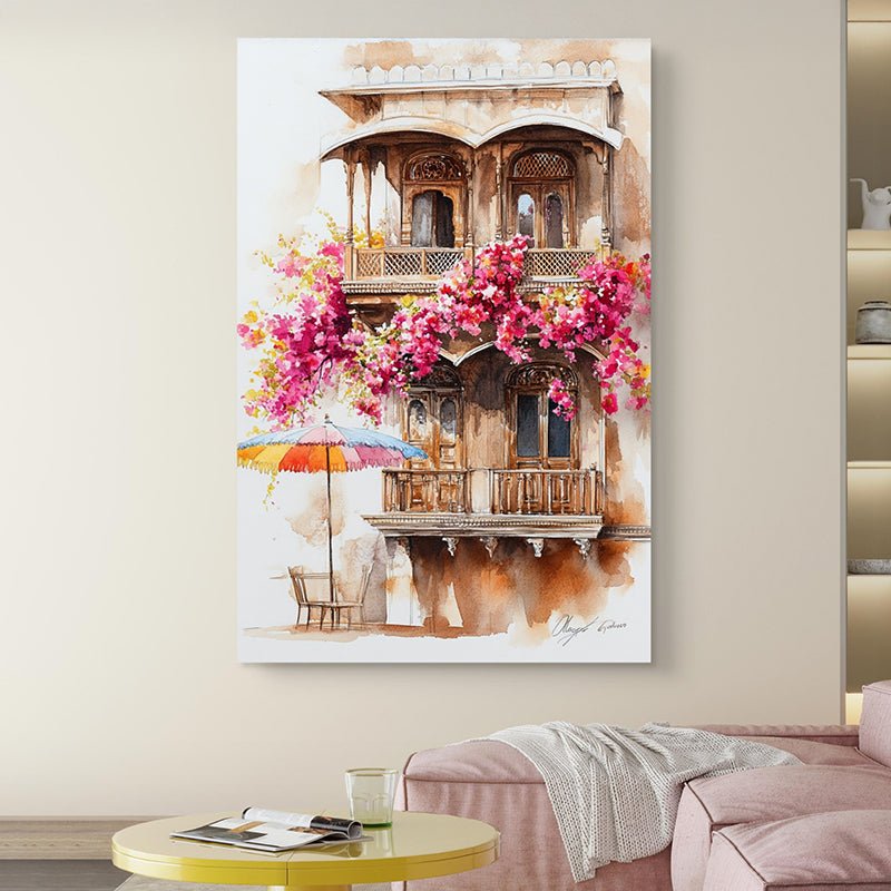 Garden Balconies Wall Painting