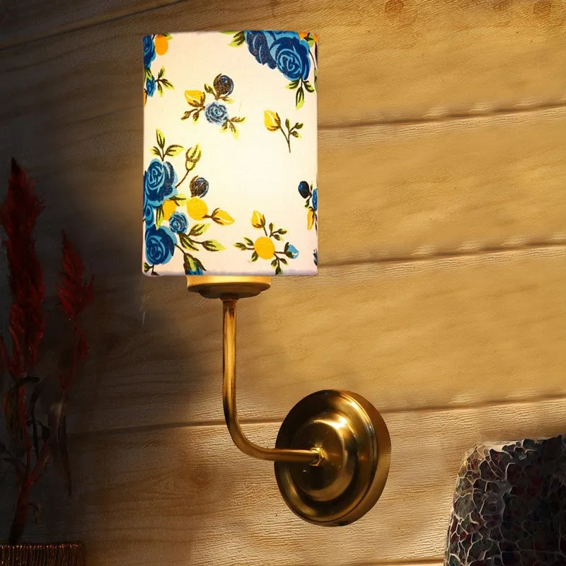 Floranira Fleur Metal Wall Lamp - White,Blue media 4