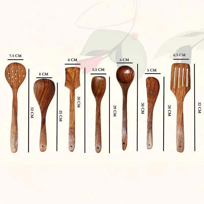 Ladlera Sheesham Wood Serving Spoon - Seven Piece Set media 6