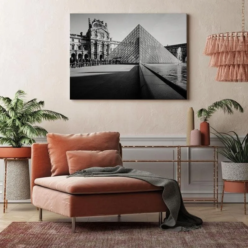 Louvre Pyramid Canvas Wall Painting - Gallery Wrap media 3