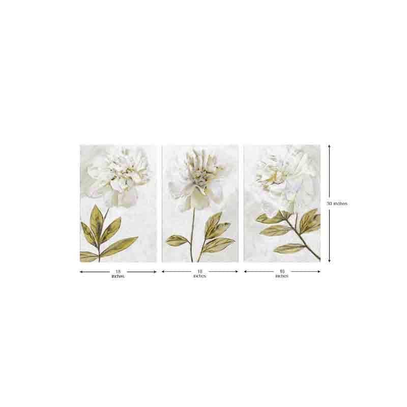 Dandelion Poly Canvas Wall Art - Set of Three media 7