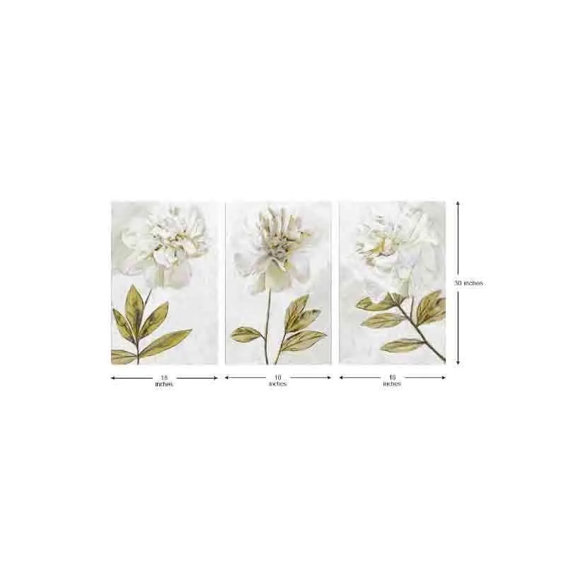 Dandelion Poly Canvas Wall Art - Set of Three media 7